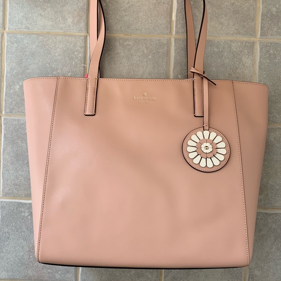 KATE SPADE MEDIUM TOTE ROSA ROSY CHEEKS SHOULDER - Picture 8 of 8